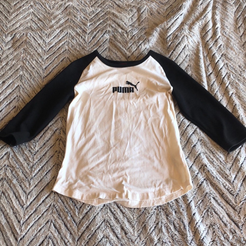 Puma 3/4 Length Baseball Tee Sz. L